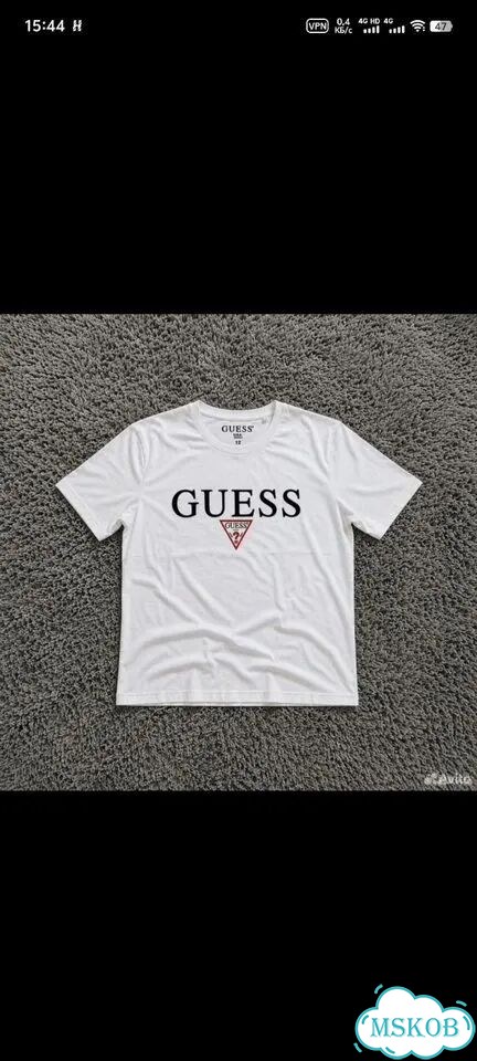 Футболка Guess белая фото 1