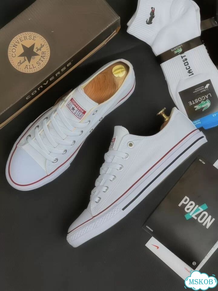 Кеды converse мужские Белые фото 2
