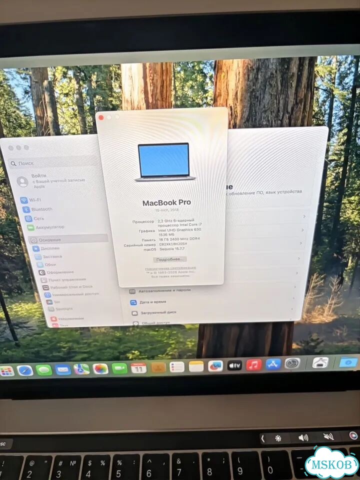 Macbook Pro 15 2018 Touch Bar, 100% АКБ фото 2