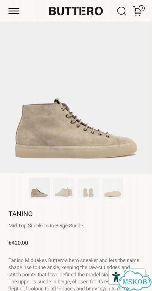 Buttero tanina suede фото 10