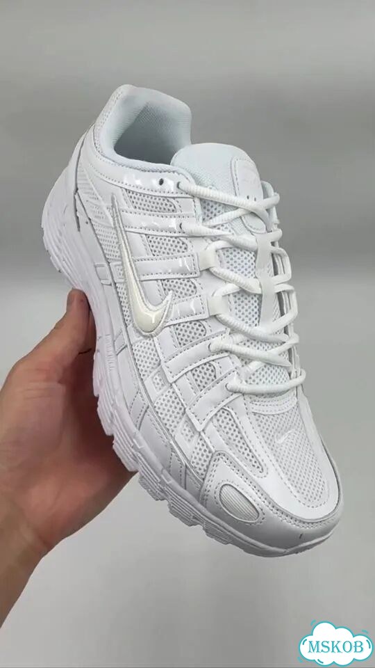 Кроссовки Nike P-6000 белые фото 1