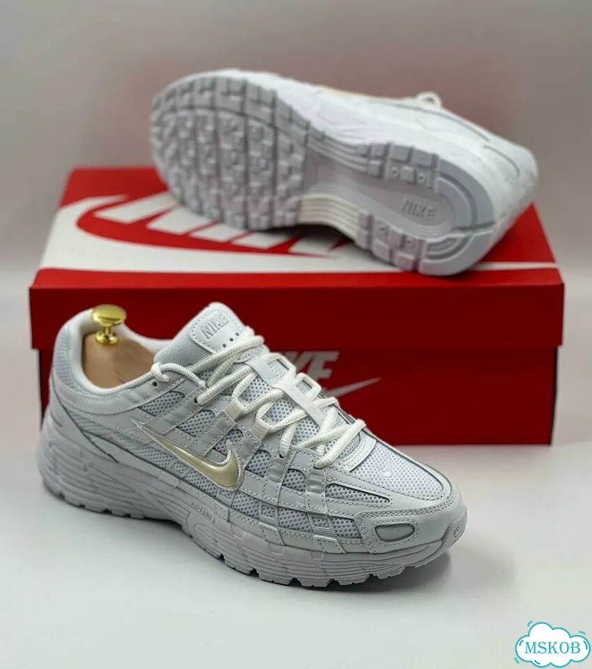 Кроссовки Nike P-6000 белые фото 8