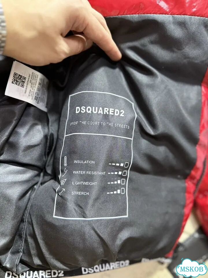 Пуховик dsquared2 красный Турция фото 10