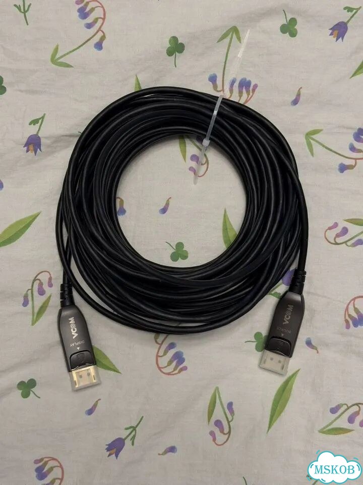 Оптический кабель vcom DisplayPort 1.4 10м фото 1