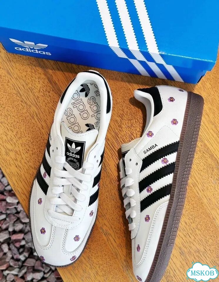 Кроссовки Ориг Adidas Samba OG Purple Floral фото 1