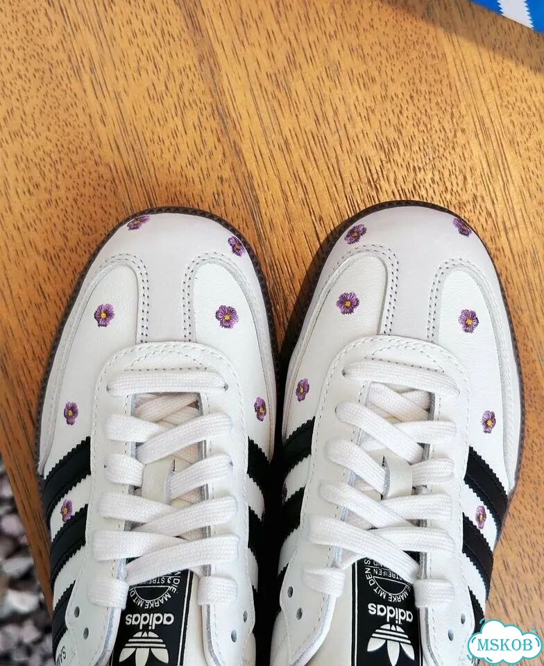 Кроссовки Ориг Adidas Samba OG Purple Floral фото 2