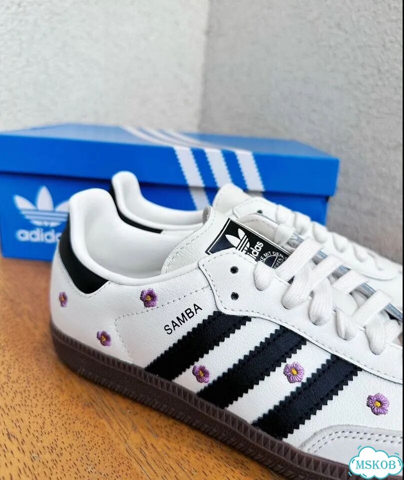 Кроссовки Ориг Adidas Samba OG Purple Floral фото 3