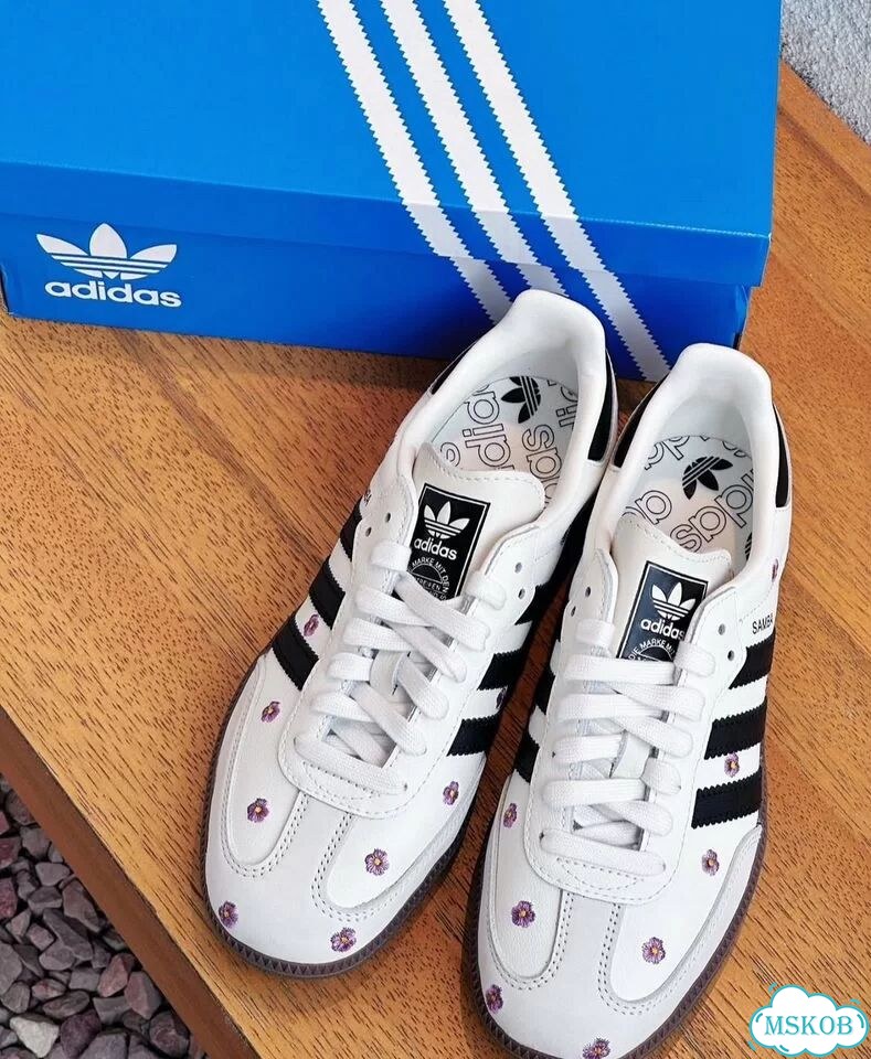 Кроссовки Ориг Adidas Samba OG Purple Floral фото 5
