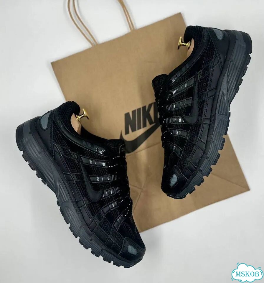 Кроссовки Nike P-6000 черные фото 3