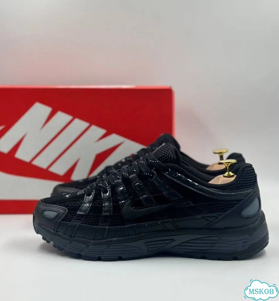 Кроссовки Nike P-6000 черные фото 4