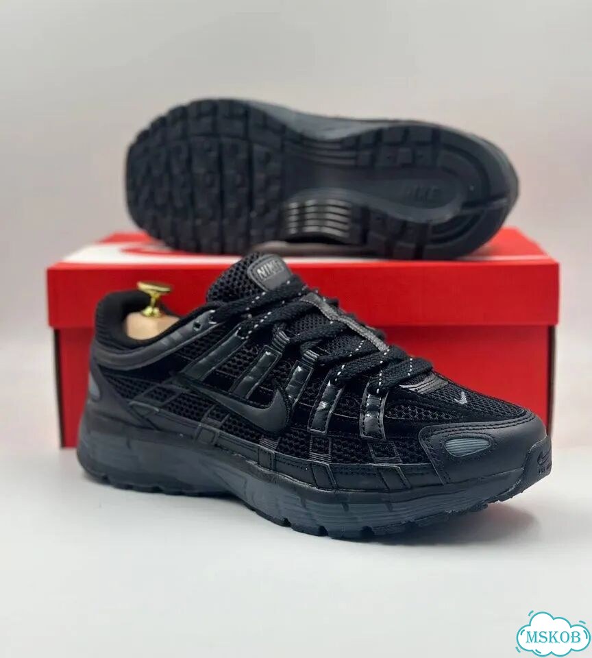 Кроссовки Nike P-6000 черные фото 5