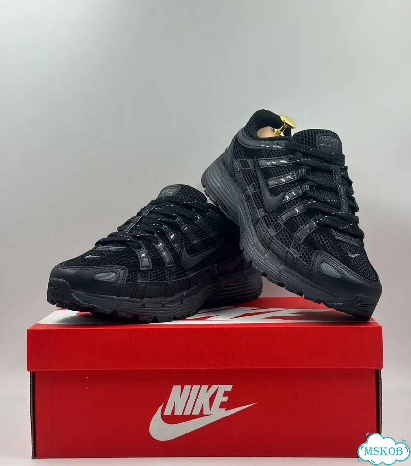 Кроссовки Nike P-6000 черные фото 6