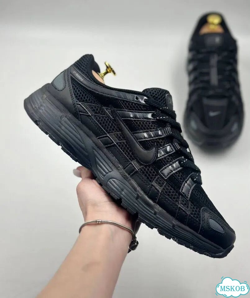 Кроссовки Nike P-6000 черные фото 7