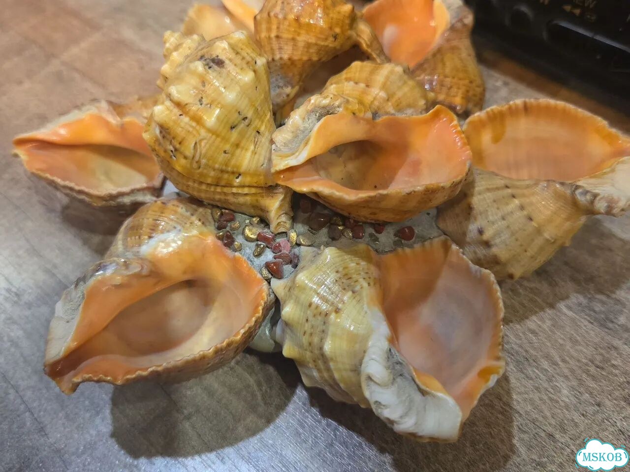 Ваза из морских ракушек СССР фото 3