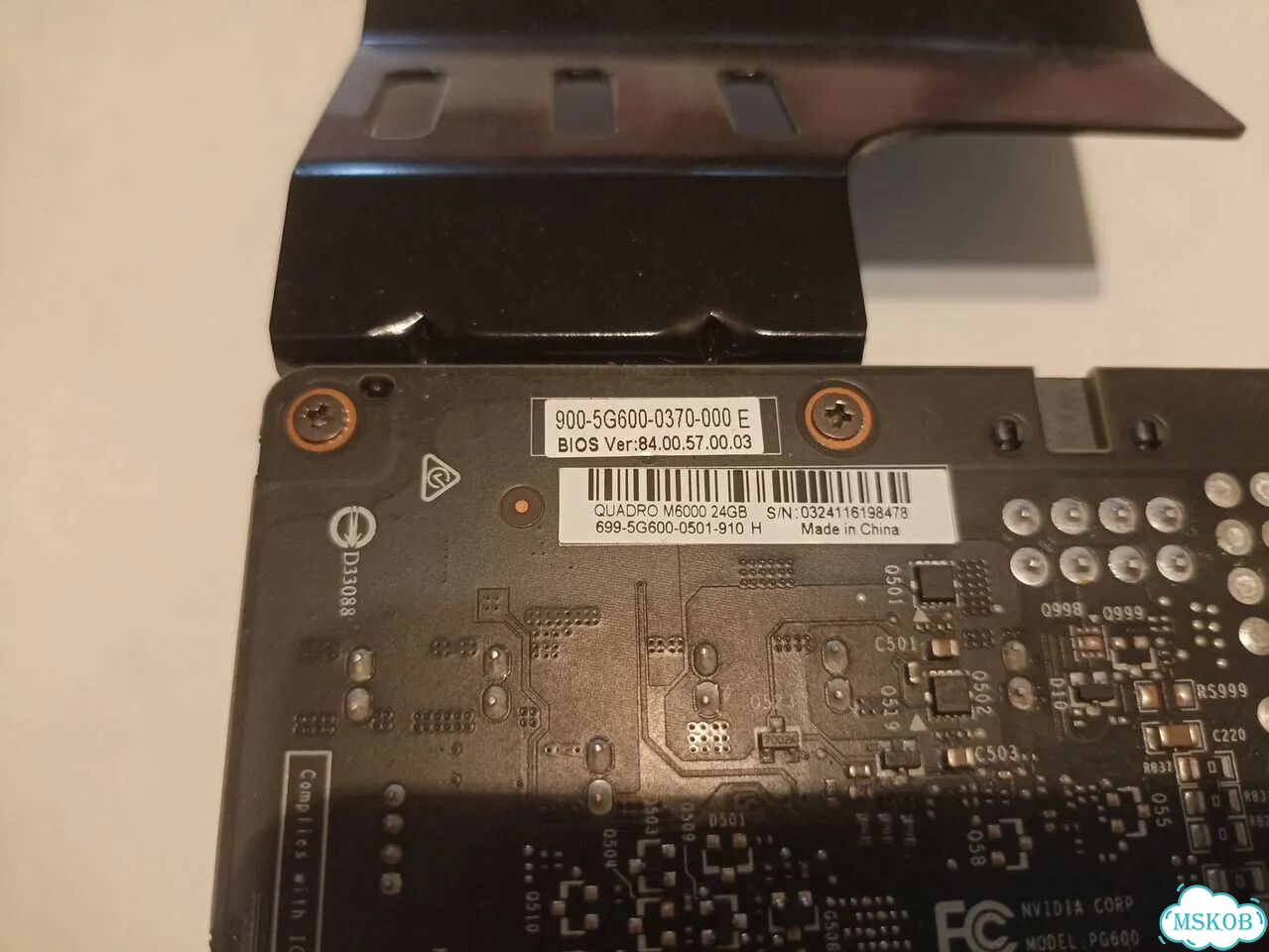 HP Nvidia Quadro M6000 24Gb PCI-E фото 8