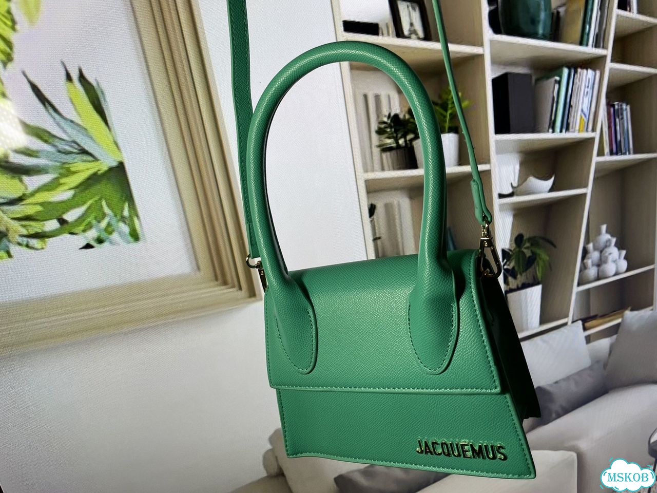 Сумка jacquemus кросс-боди зеленая аквамарин фото 6