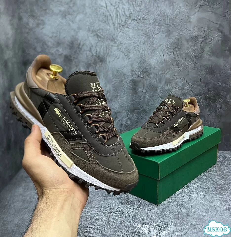 Кроссовки мужские lacoste зеленые фото 2