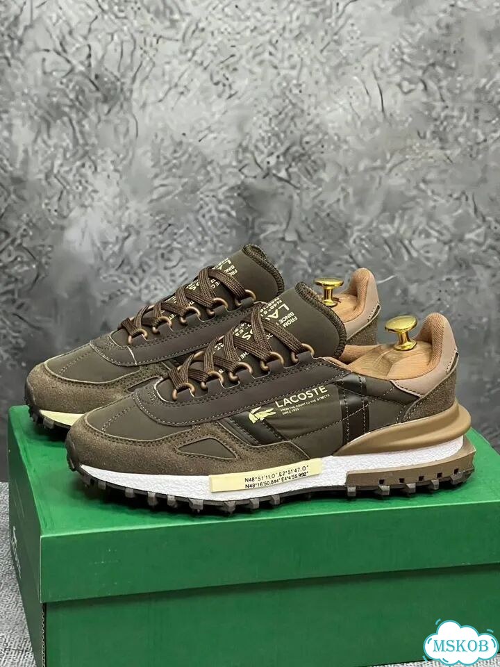 Кроссовки мужские lacoste зеленые фото 3