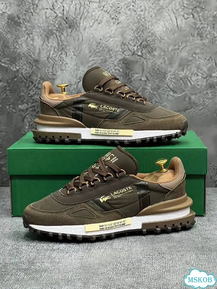 Кроссовки мужские lacoste зеленые фото 4
