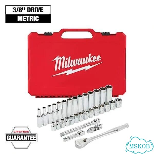 Набор голоаок с трещеткой 3/8 Milwaukee 48-22-9508 фото 1