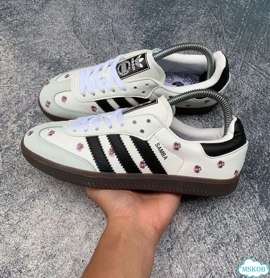 Adidas Samba OG Purple Floral Оригинал, женские фото 3