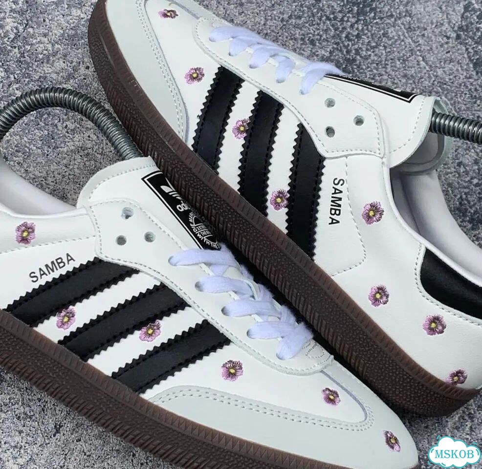 Adidas Samba OG Purple Floral Оригинал, женские фото 4