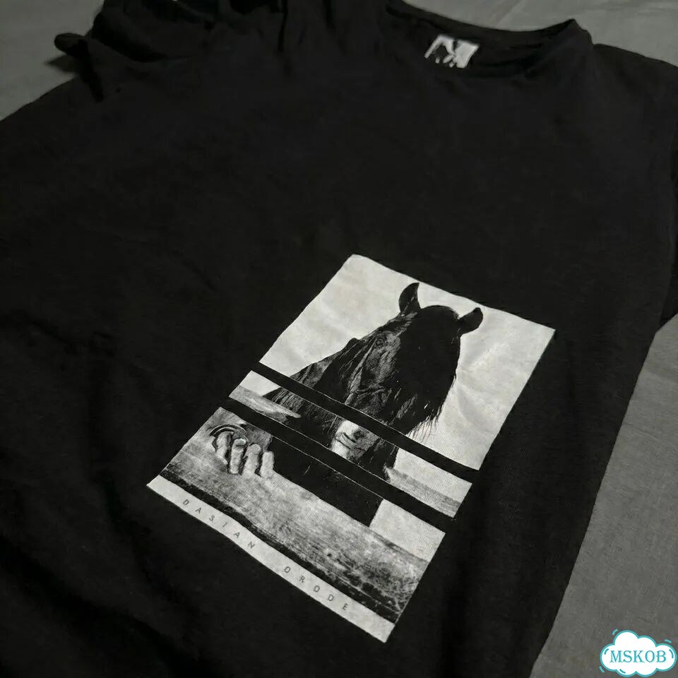 Футболка Rick Owens FW15 Horsehead Print tee фото 2