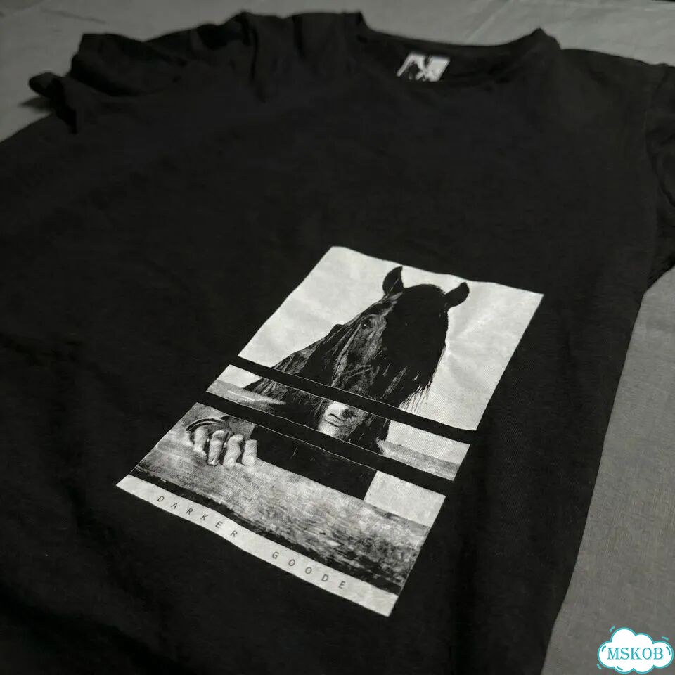 Футболка Rick Owens FW15 Horsehead Print tee фото 3