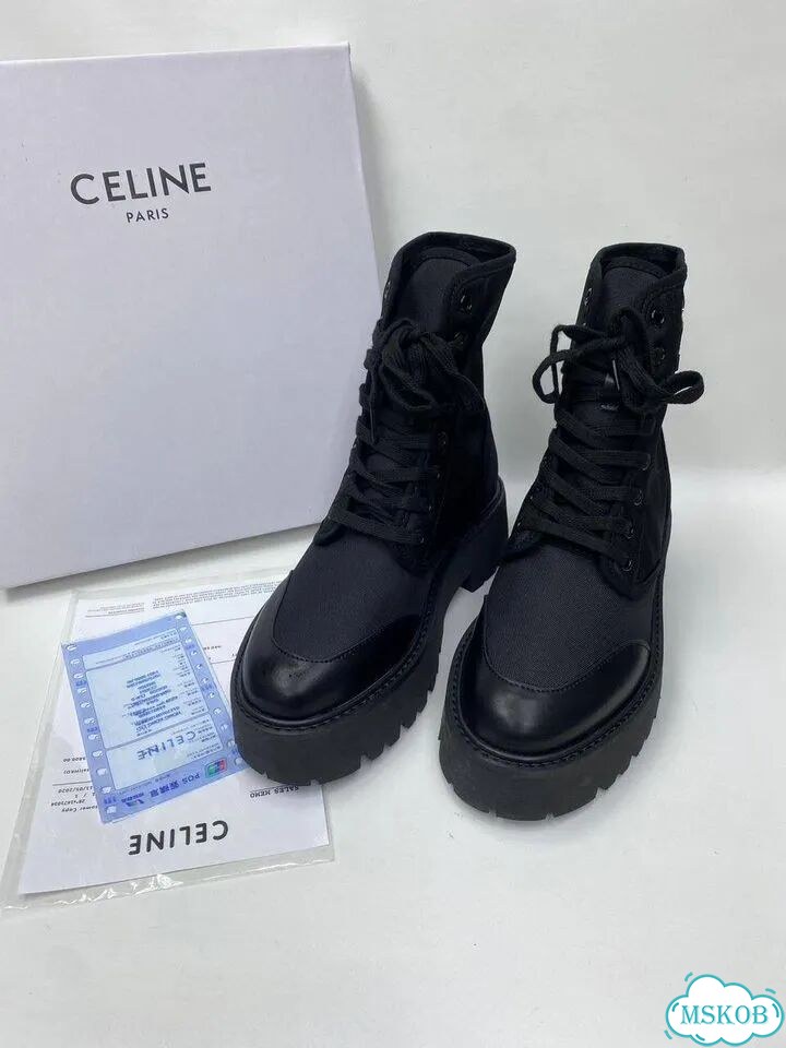 Ботинки Celine тканевые фото 1