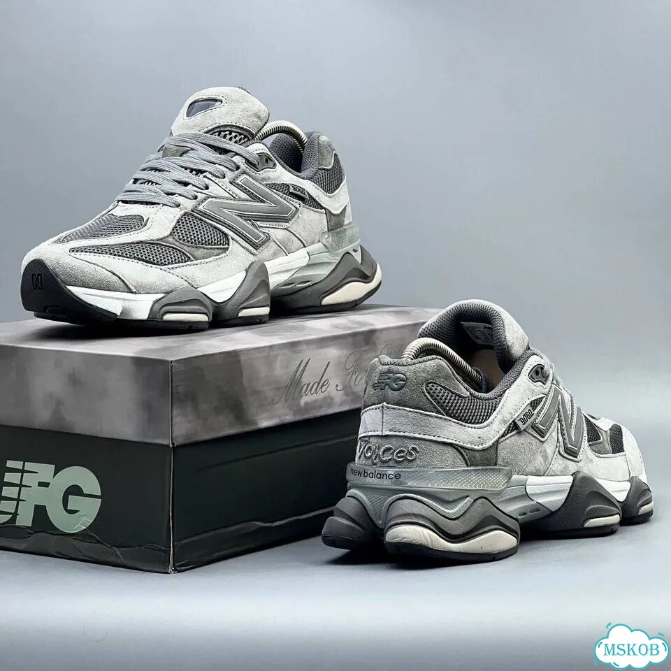 New Balance 9060 Grey White фото 1
