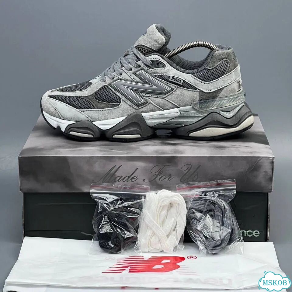 New Balance 9060 Grey White фото 4