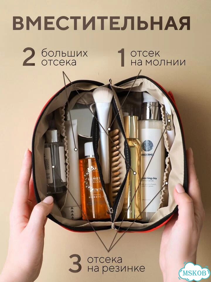 Косметичка женская из натуральной кожи фото 5