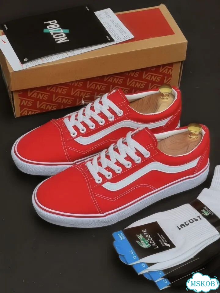 Кеды vans мужские красные фото 1