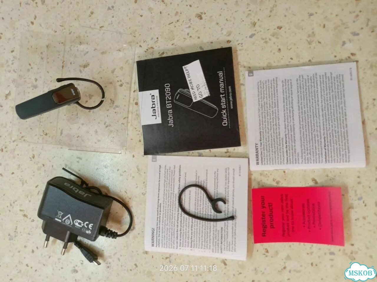 Bluetooth гарнитура jabra BT2090 фото 5