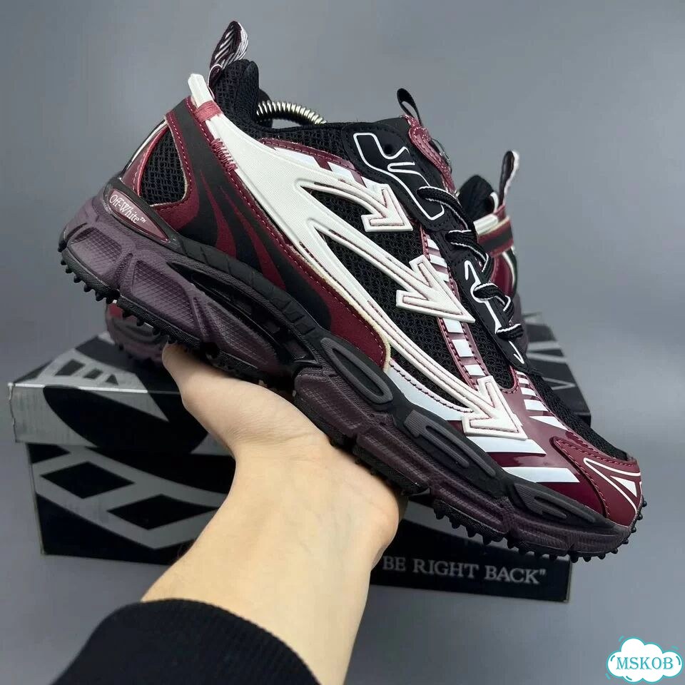 Off White Out of Office Runner Black Red White фото 1