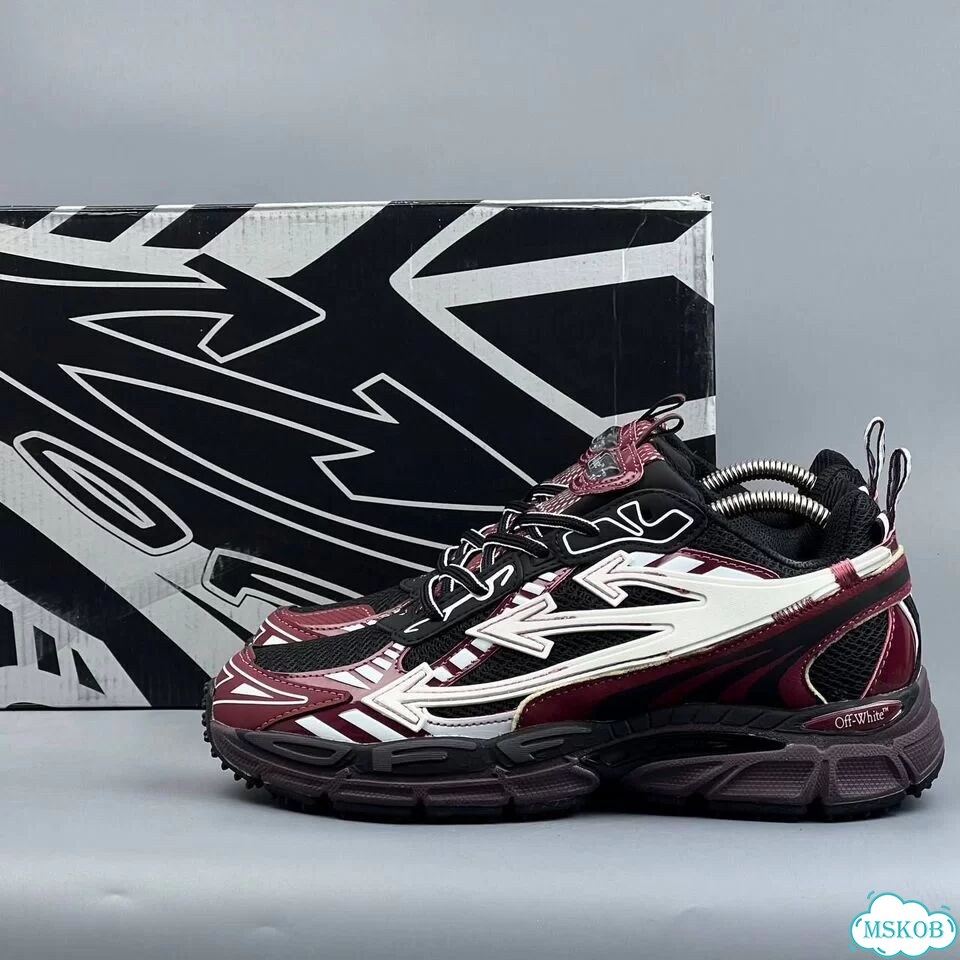 Off White Out of Office Runner Black Red White фото 2