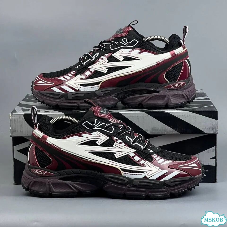 Off White Out of Office Runner Black Red White фото 3