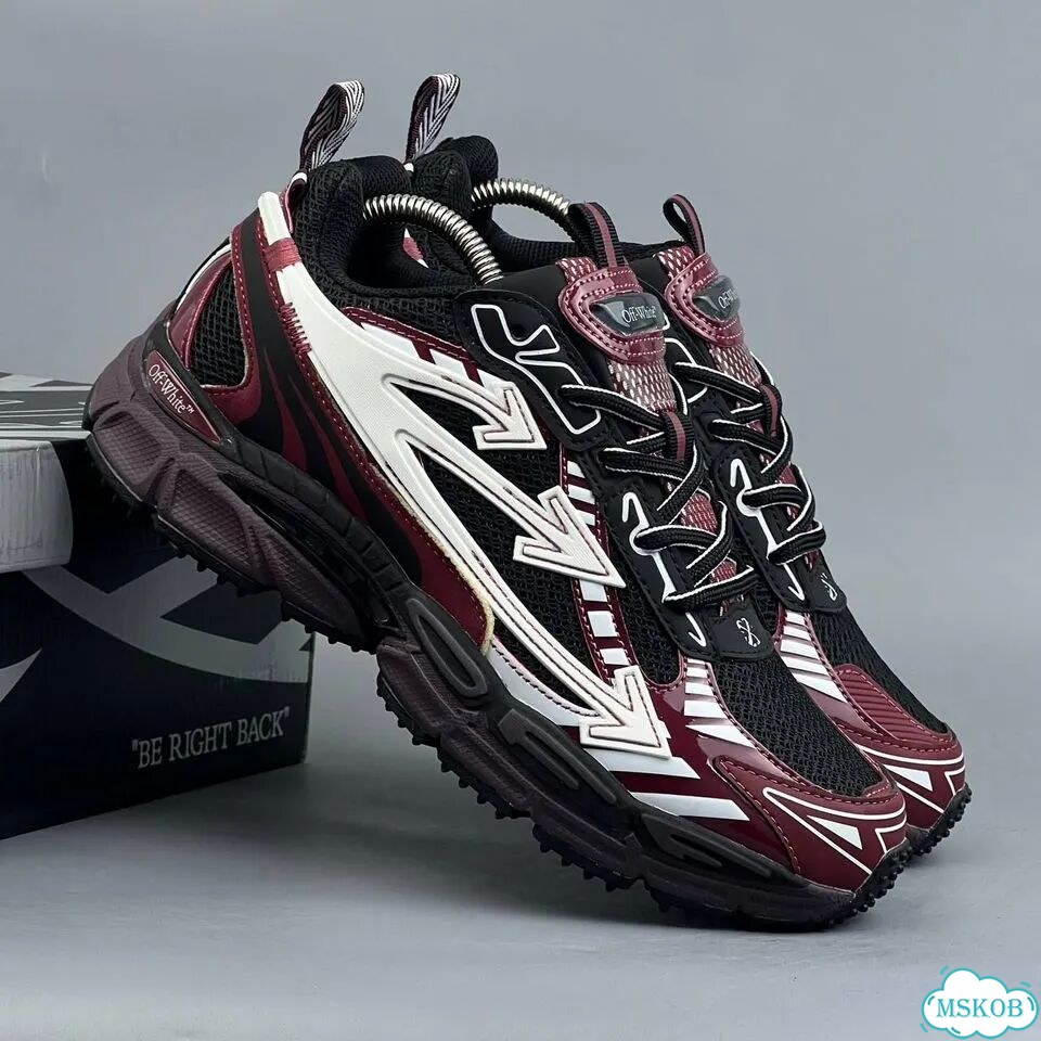 Off White Out of Office Runner Black Red White фото 4
