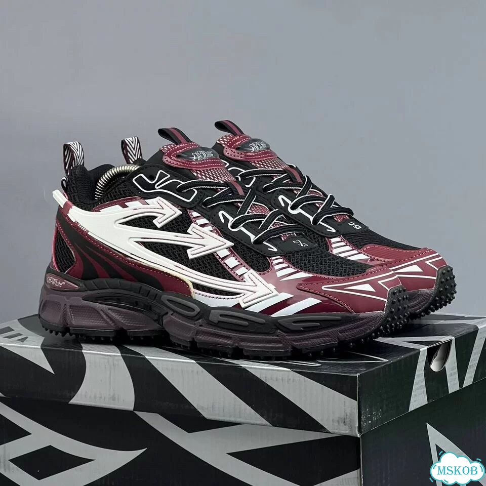 Off White Out of Office Runner Black Red White фото 6
