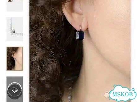 Серьги с сапфирами фото 3