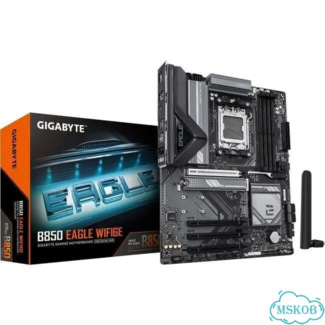 Материнская плата gigabyte B850 eagle wifi6E (AM5/AMD B850/4xDDR5/4xPCI-Ex16/3xM.2/SB7.1/Wi-Fi/BT/gl фото 1