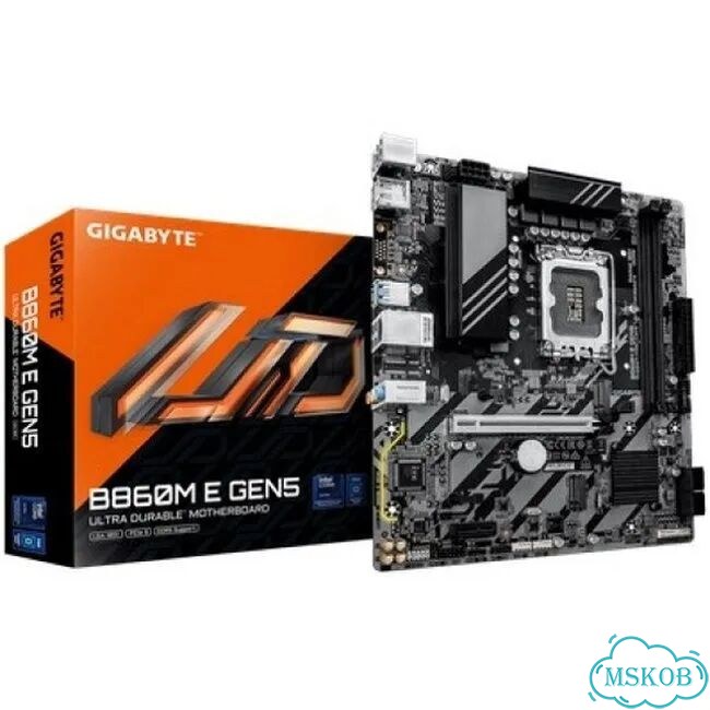 Материнская плата gigabyte B860M E GEN5 (LGA1851/B860/2xDDR5/PCI-Ex16/2xM.2/SB7.1/glan/DisplayPort/h фото 1