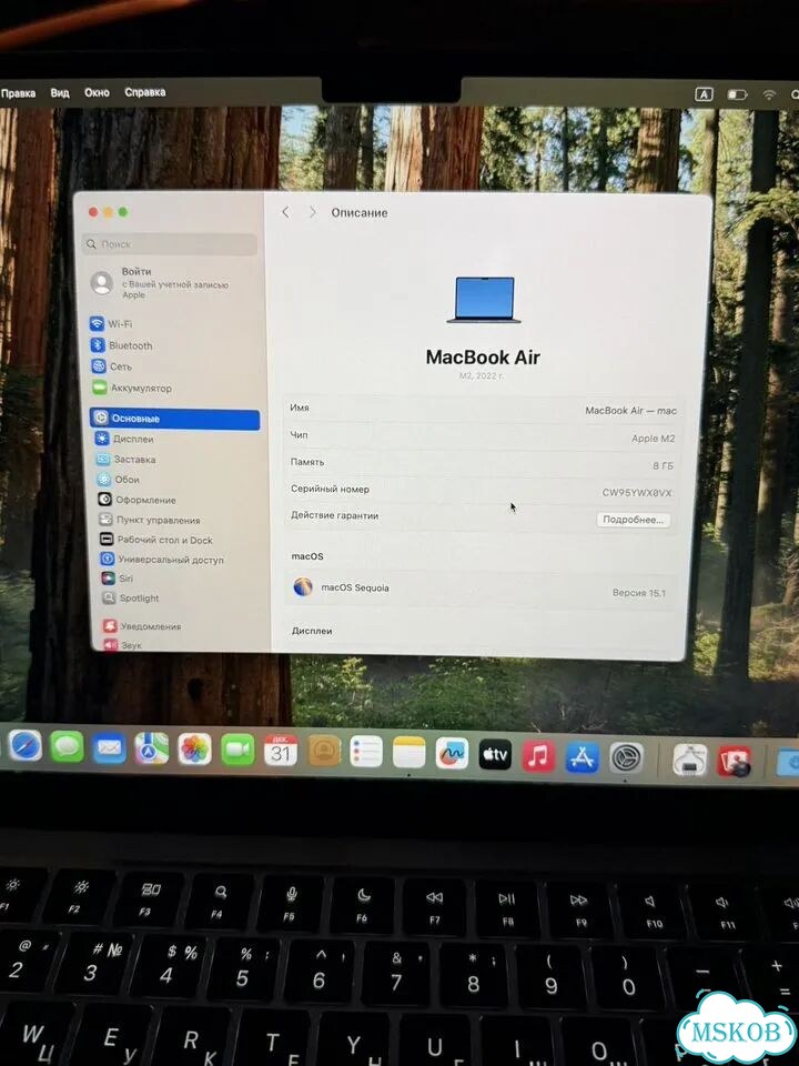 Macbook air 13 m2 100% аккумулятор фото 2