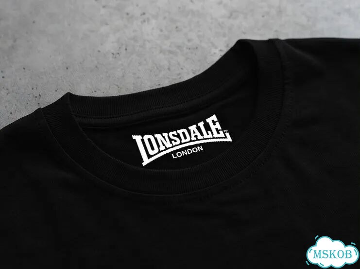 Футболка черная Lonsdale dragon Dell cotton American retro heavy streetwear vintage unisex DAC0168 фото 5