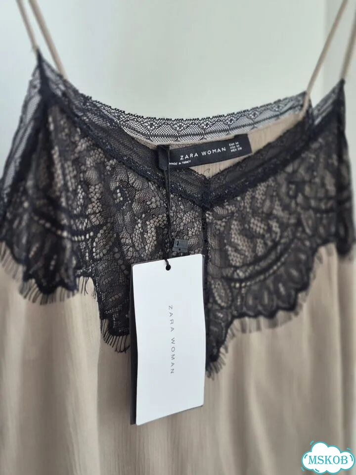 Блузка Zara кружево на бретельках фото 5