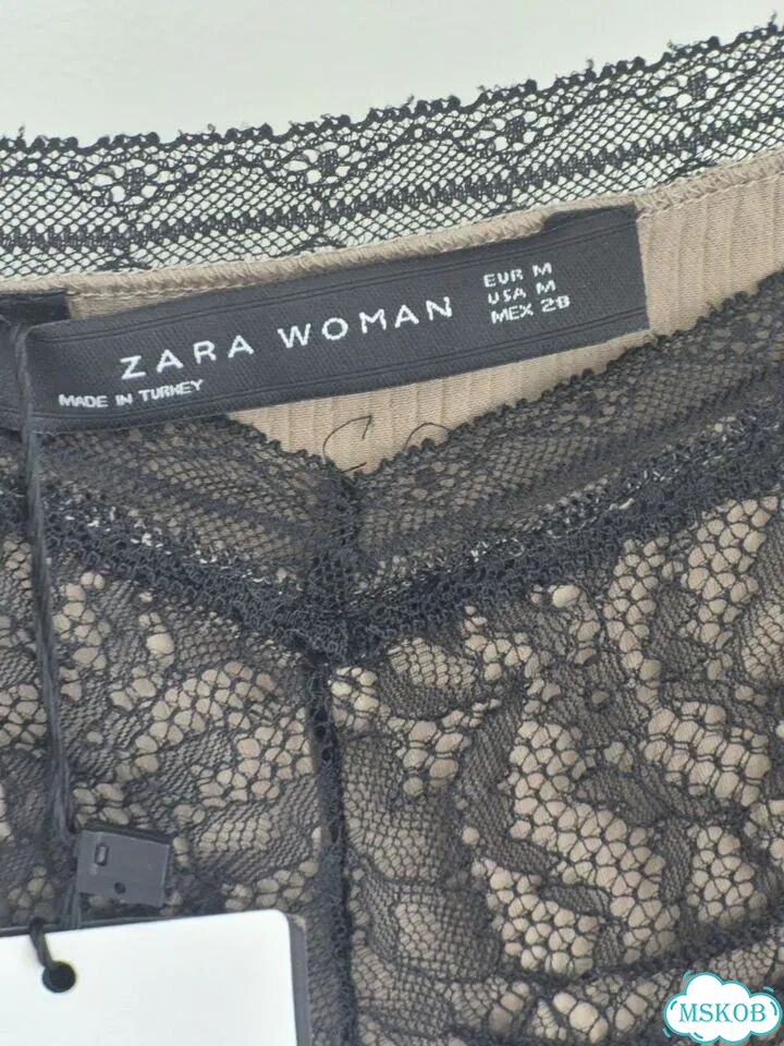 Блузка Zara кружево на бретельках фото 6