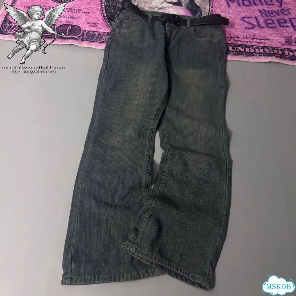 Джинсы буткат bootcut jeans indie sleaze type фото 2