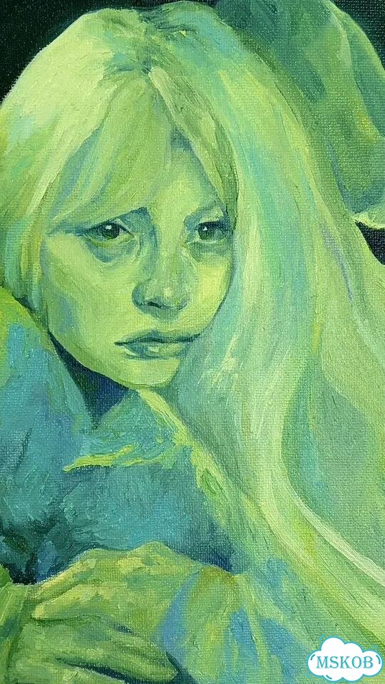 Картина “katerina” 20x25см, масло на холсте фото 4