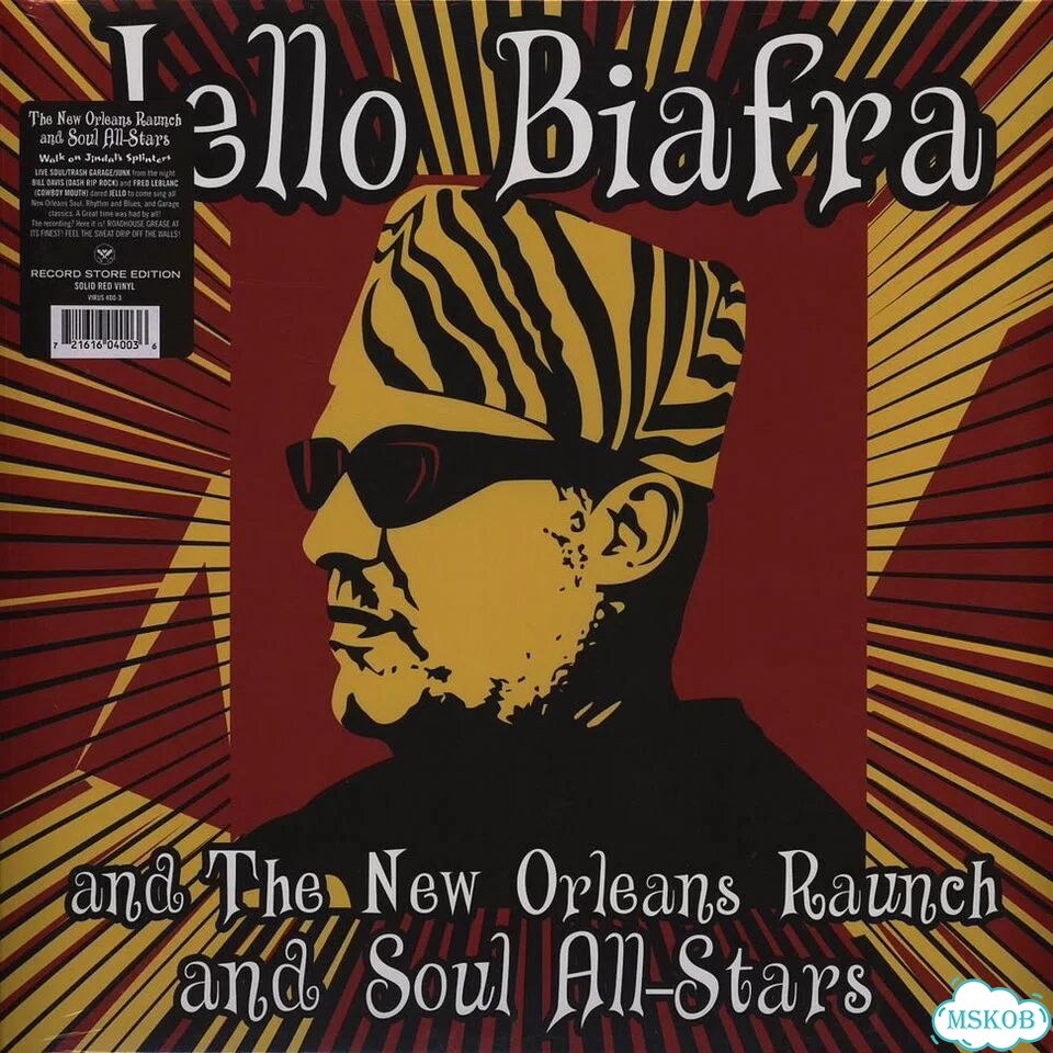 Jello Biafra The New Orleans Raunch And Soul All-Stars - Walk On Jindal's Splinters Solid Red Vinyl фото 1