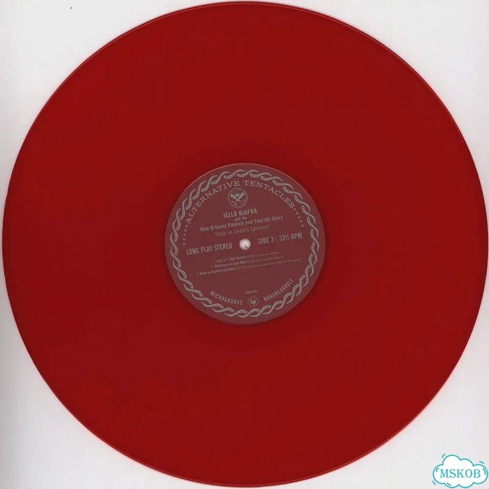 Jello Biafra The New Orleans Raunch And Soul All-Stars - Walk On Jindal's Splinters Solid Red Vinyl фото 3